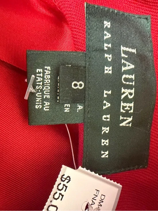 Lauren Ralph Lauren Red Blazer & Pants Suit 8 - Picture 4 of 7